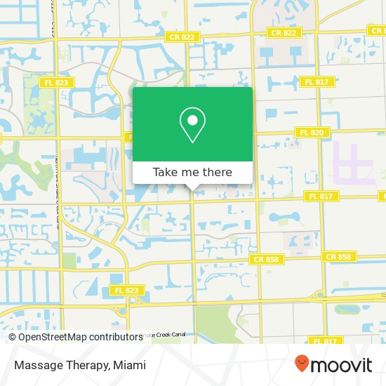 Mapa de Massage Therapy