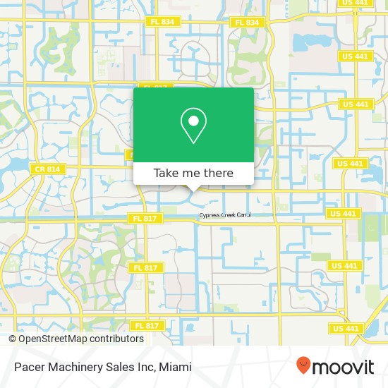 Pacer Machinery Sales Inc map