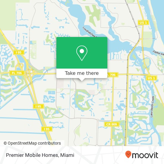 Premier Mobile Homes map