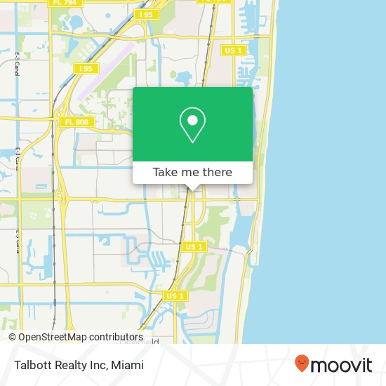 Talbott Realty Inc map