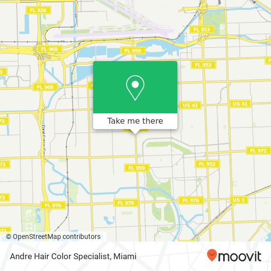 Andre Hair Color Specialist map