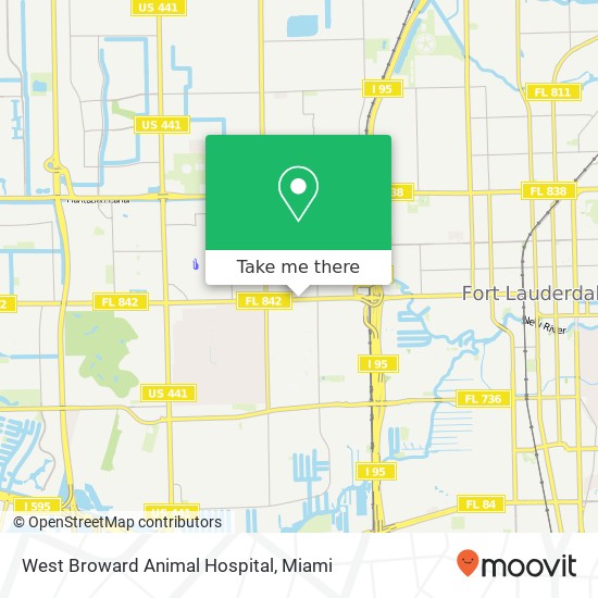 West Broward Animal Hospital map