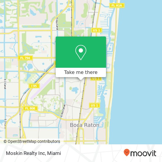 Moskin Realty Inc map