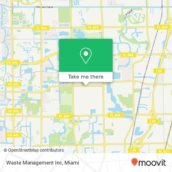 Waste Management Inc map