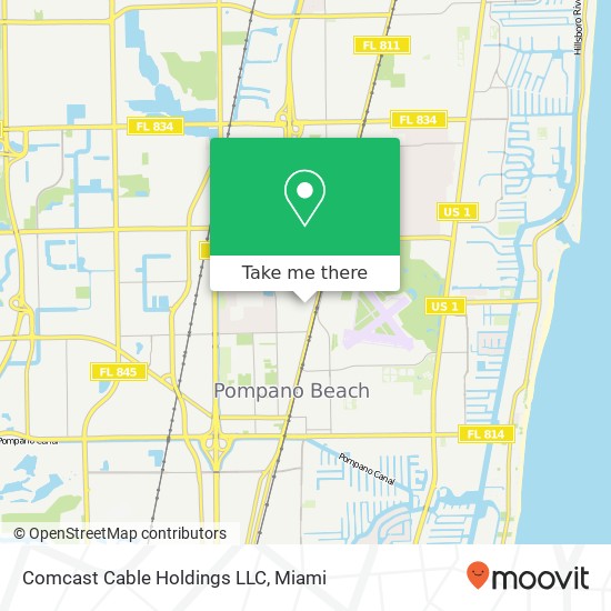 Mapa de Comcast Cable Holdings LLC