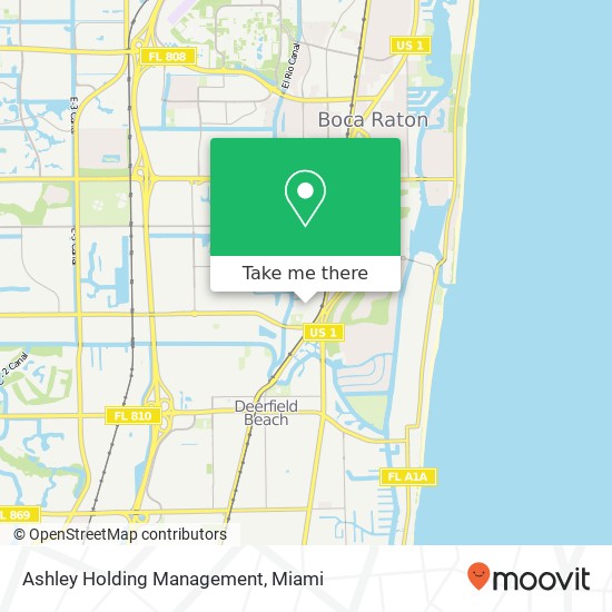 Mapa de Ashley Holding Management
