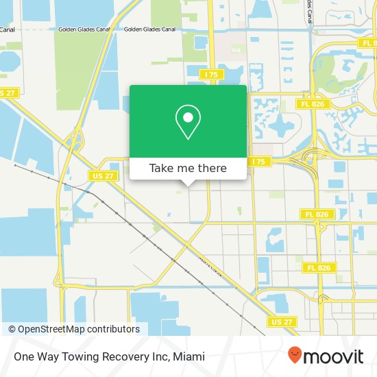 One Way Towing Recovery Inc map