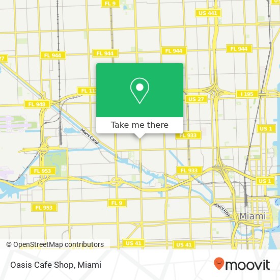 Mapa de Oasis Cafe Shop