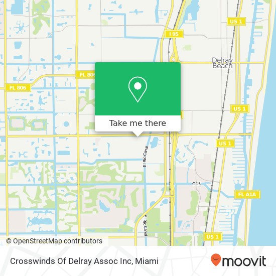 Crosswinds Of Delray Assoc Inc map