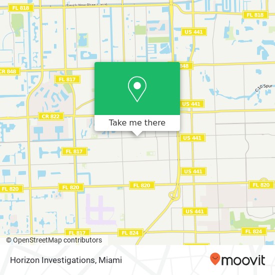 Horizon Investigations map