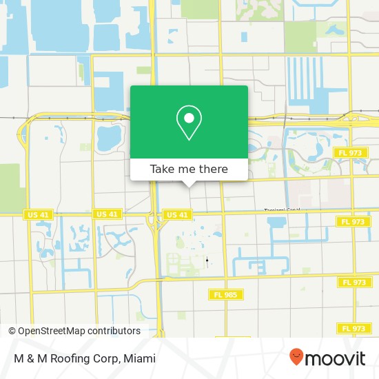 M & M Roofing Corp map