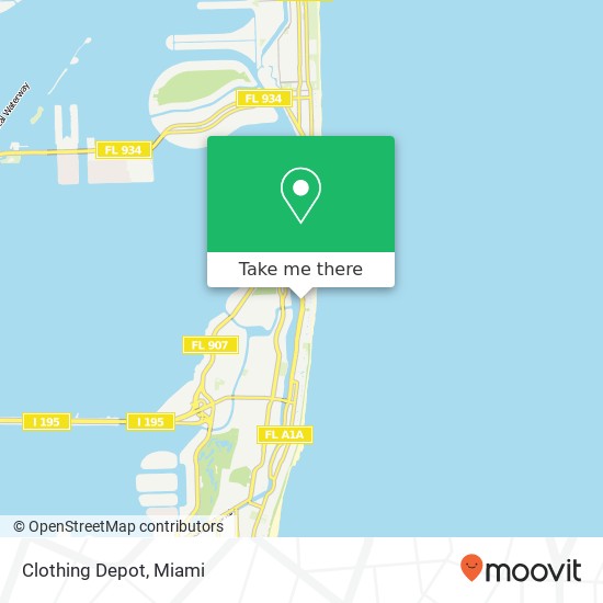 Clothing Depot map