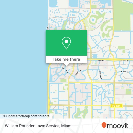 William Pounder Lawn Service map