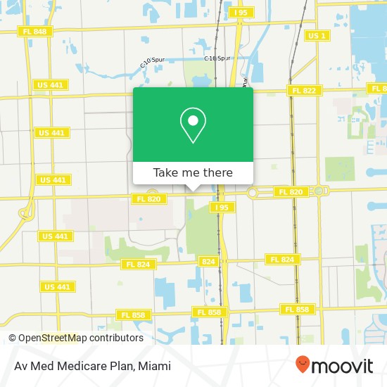 Av Med Medicare Plan map