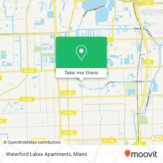 Mapa de Waterford Lakes Apartments