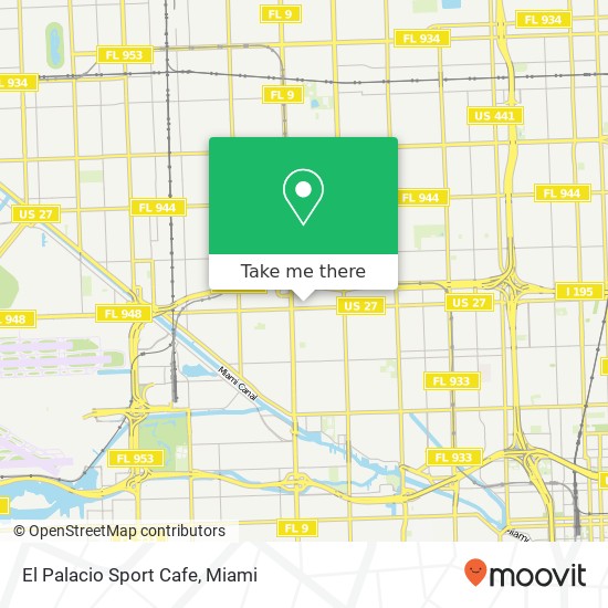 Mapa de El Palacio Sport Cafe