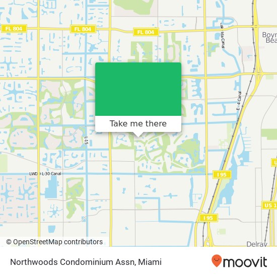 Northwoods Condominium Assn map