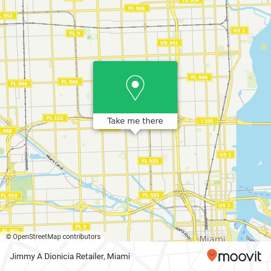 Mapa de Jimmy A Dionicia Retailer