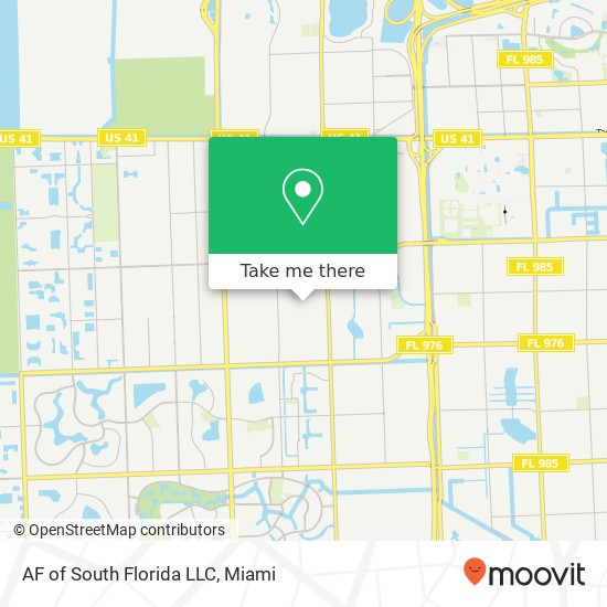 Mapa de AF of South Florida LLC