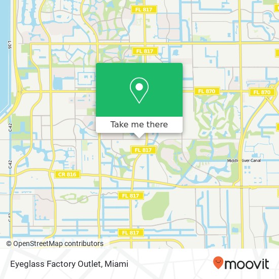 Eyeglass Factory Outlet map