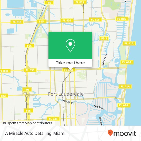 A Miracle Auto Detailing map