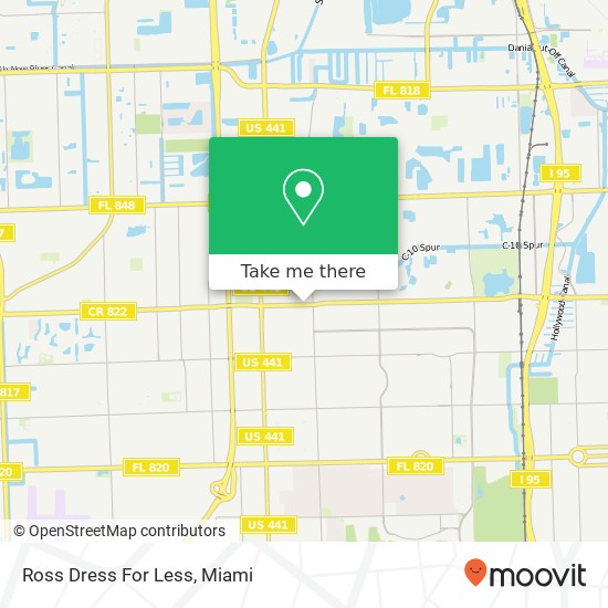 Ross Dress For Less map