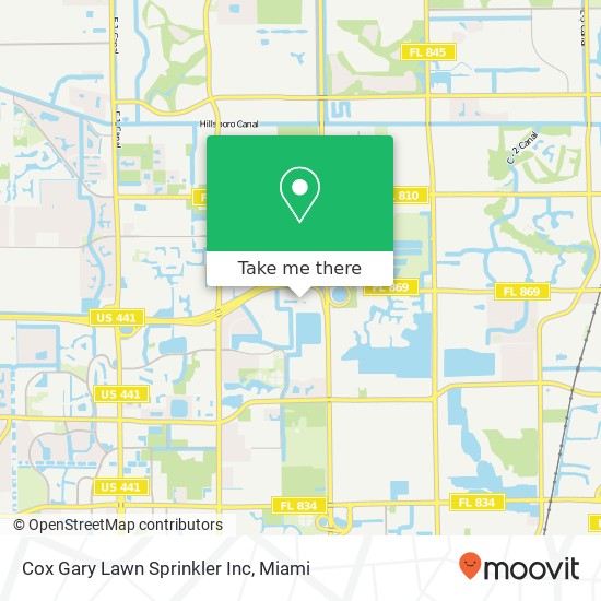 Mapa de Cox Gary Lawn Sprinkler Inc