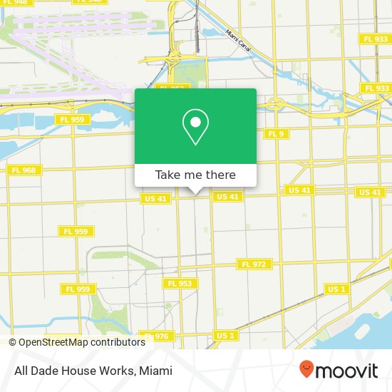 All Dade House Works map