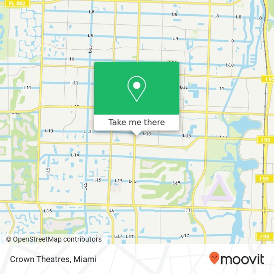 Crown Theatres map