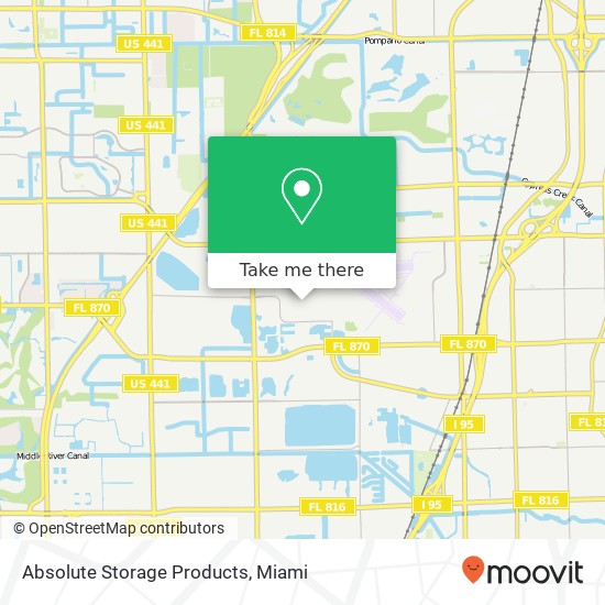 Absolute Storage Products map
