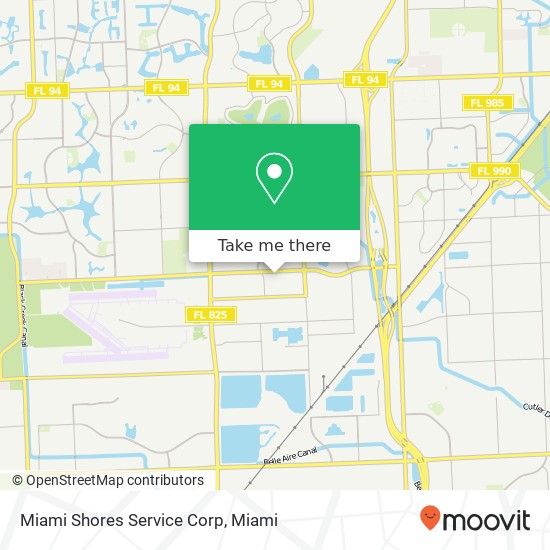 Mapa de Miami Shores Service Corp