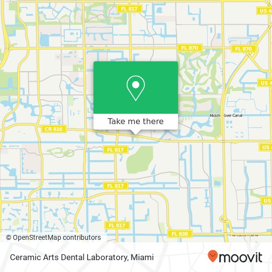 Mapa de Ceramic Arts Dental Laboratory