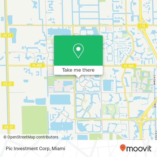 Pic Investment Corp map