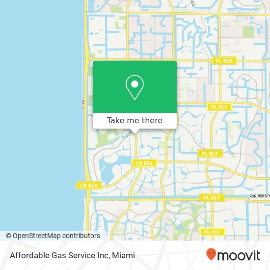 Mapa de Affordable Gas Service Inc