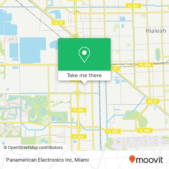 Panamerican Electronics Inc map