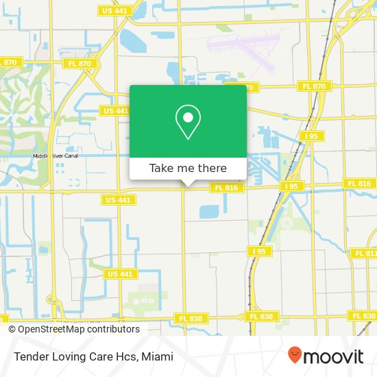 Mapa de Tender Loving Care Hcs