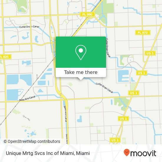 Mapa de Unique Mrtg Svcs Inc of Miami