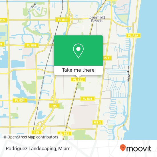 Rodriguez Landscaping map