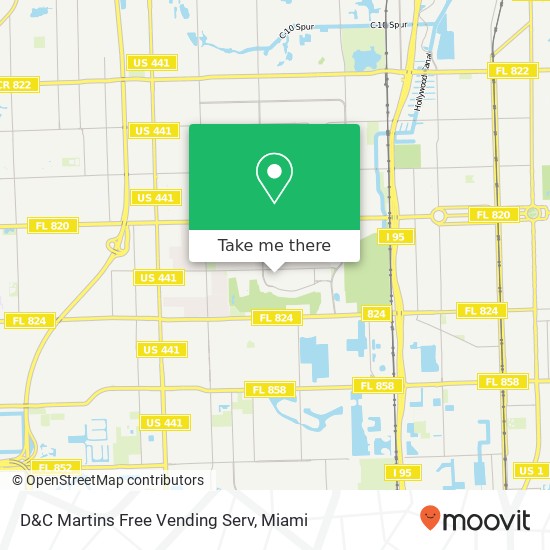 D&C Martins Free Vending Serv map