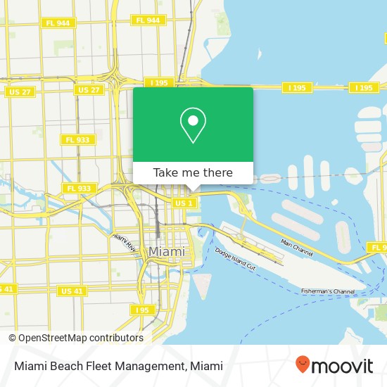Miami Beach Fleet Management map