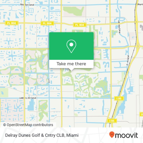 Delray Dunes Golf & Cntry CLB map
