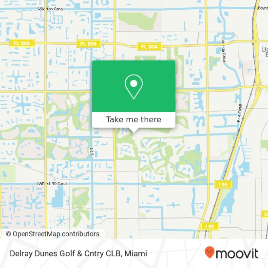 Mapa de Delray Dunes Golf & Cntry CLB