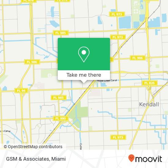 Mapa de GSM & Associates