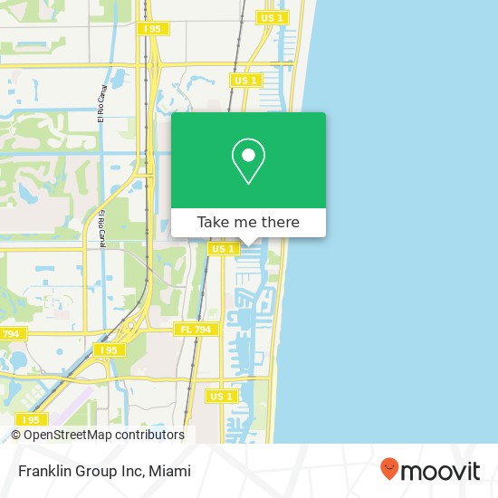 Franklin Group Inc map