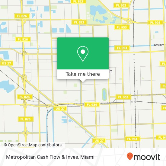 Metropolitan Cash Flow & Inves map