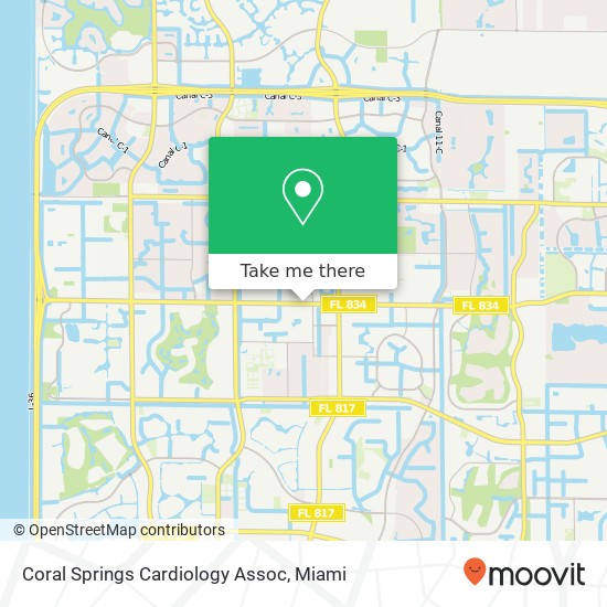 Coral Springs Cardiology Assoc map