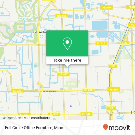 Full Circle Office Furniture map