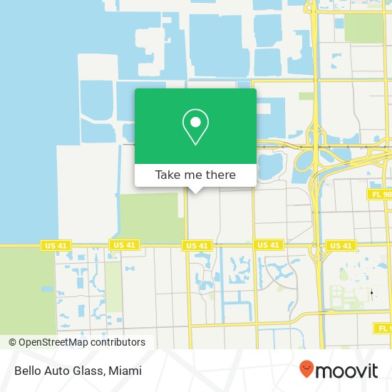 Bello Auto Glass map