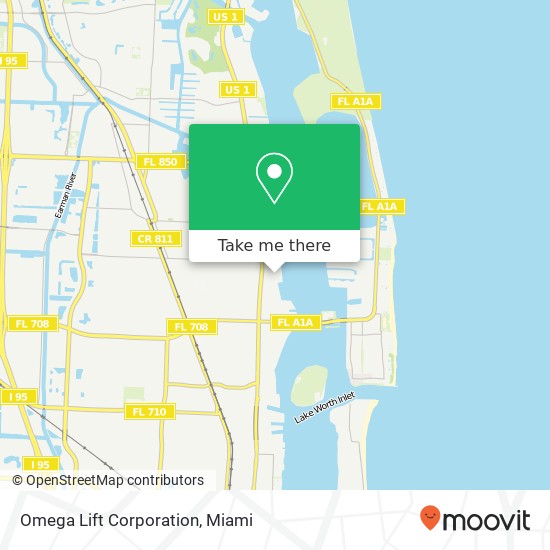 Mapa de Omega Lift Corporation