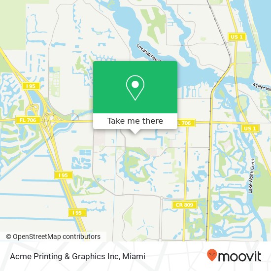 Acme Printing & Graphics Inc map
